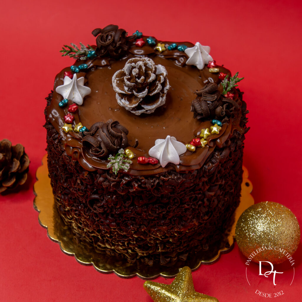 Postres navideños Duten Mini Torta de Frutos rojos, carrot cake y torta de chocolate 100% naturales