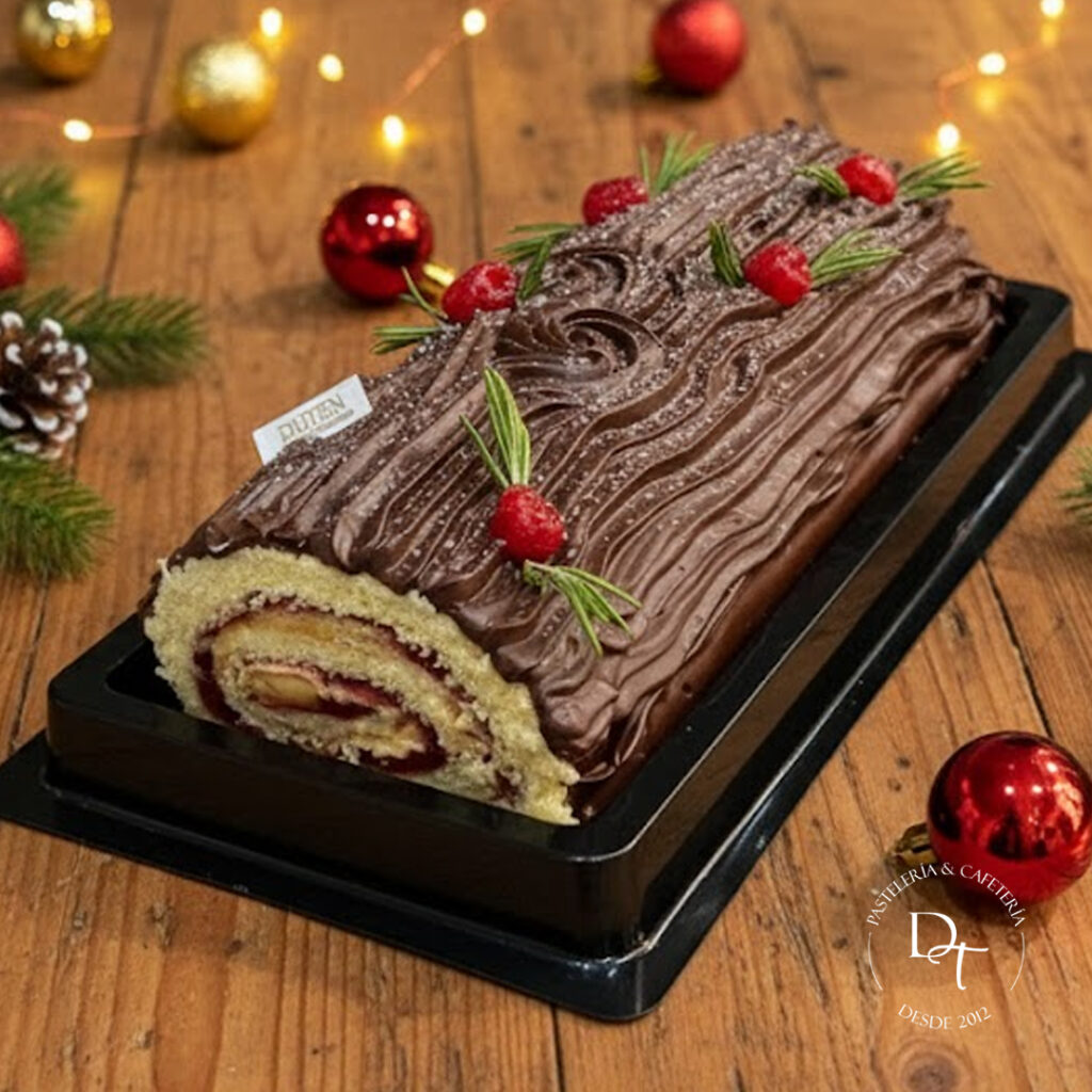Postres navideños Duten Mini Torta de Frutos rojos, carrot cake y torta de chocolate 100% naturales y panetones artesanales