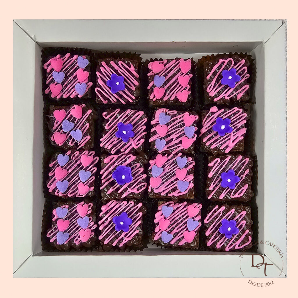 CAJA BROWNIE FLORAL