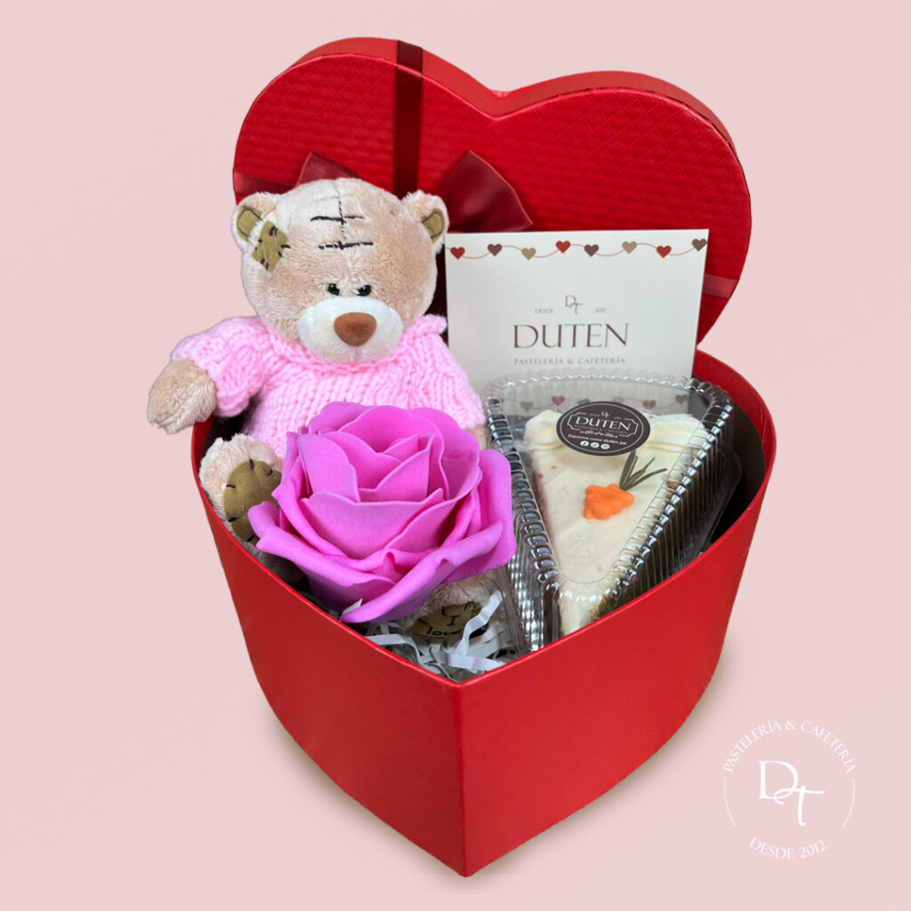 gift box mamá duten regalo dia de las madres corazon postre