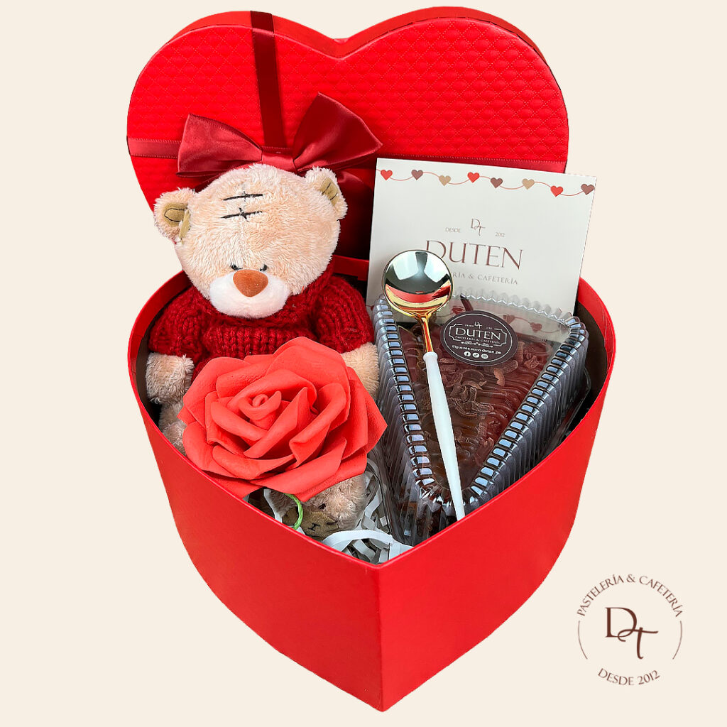 Gift Box Corazon dia del padre osito duten