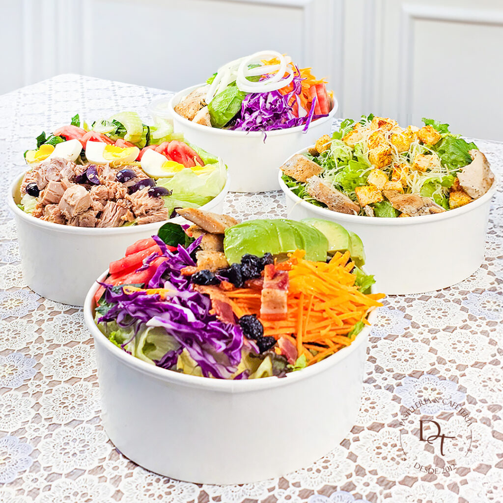 Ensaladas Duten, !00% naturales con insumos organicos